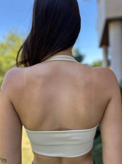 BO+TEE VERA  BOYUNDAN BAĞLAMALI BEJ BRA