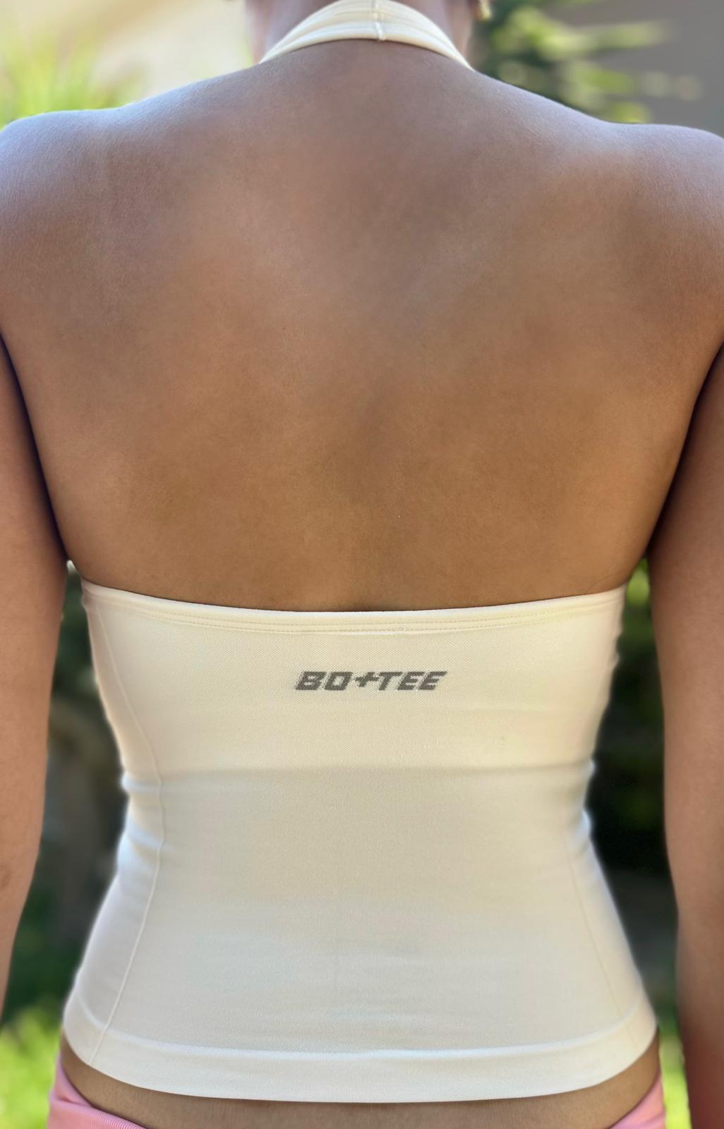 BO+TEE DUO BOYUNDAN BAĞLAMALI BEYAZ BODY